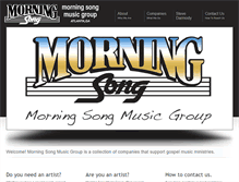 Tablet Screenshot of morningsong.org